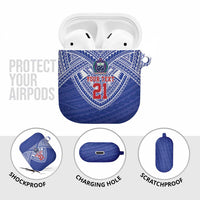 Manu Samoa Pacific Samoa Rugby Custom AirPods Case Polynesian Pattern - Polynesian Pride
