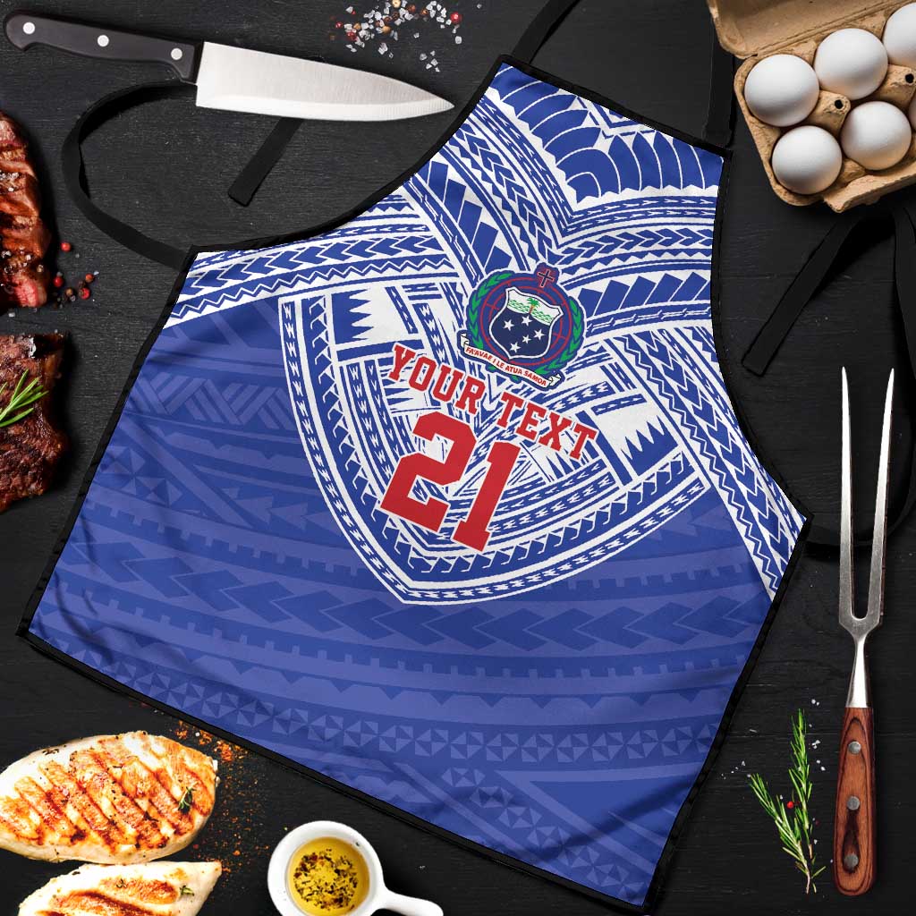 Manu Samoa Pacific Samoa Rugby Custom Apron Polynesian Pattern - Polynesian Pride