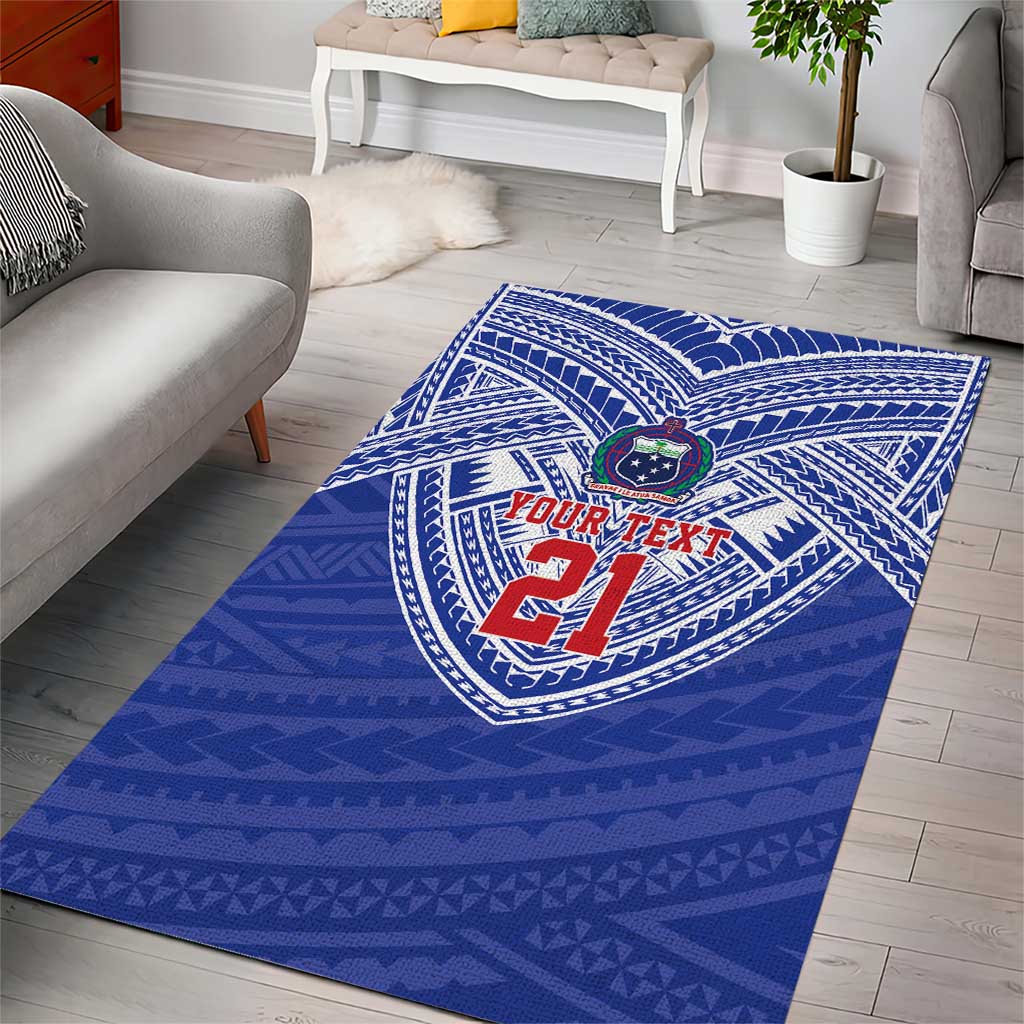 Manu Samoa Pacific Samoa Rugby Custom Area Rug Polynesian Pattern LT9 - Polynesian Pride