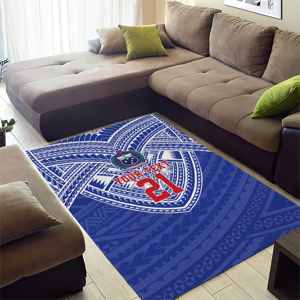 Manu Samoa Pacific Samoa Rugby Custom Area Rug Polynesian Pattern LT9 - Polynesian Pride