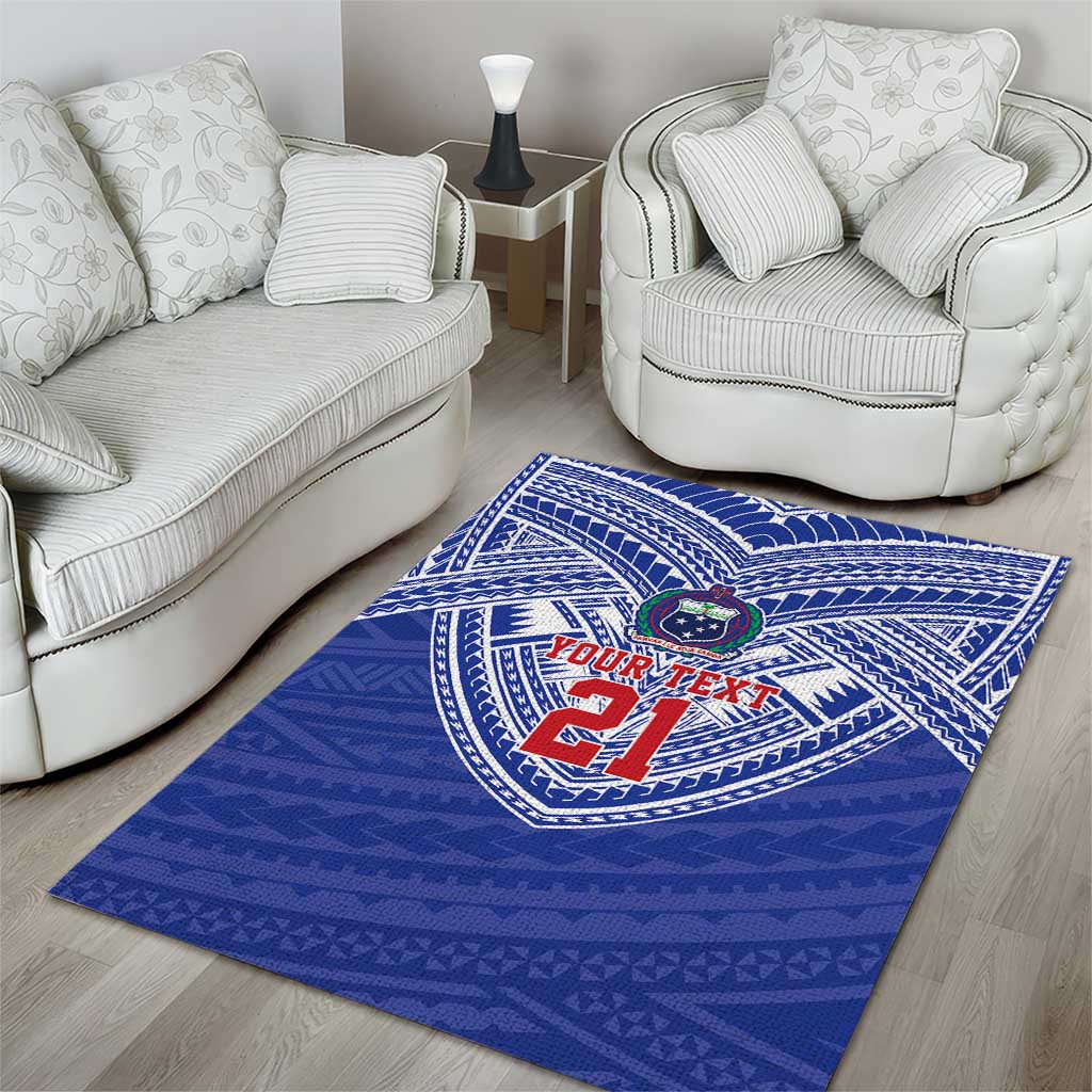Manu Samoa Pacific Samoa Rugby Custom Area Rug Polynesian Pattern LT9 - Polynesian Pride