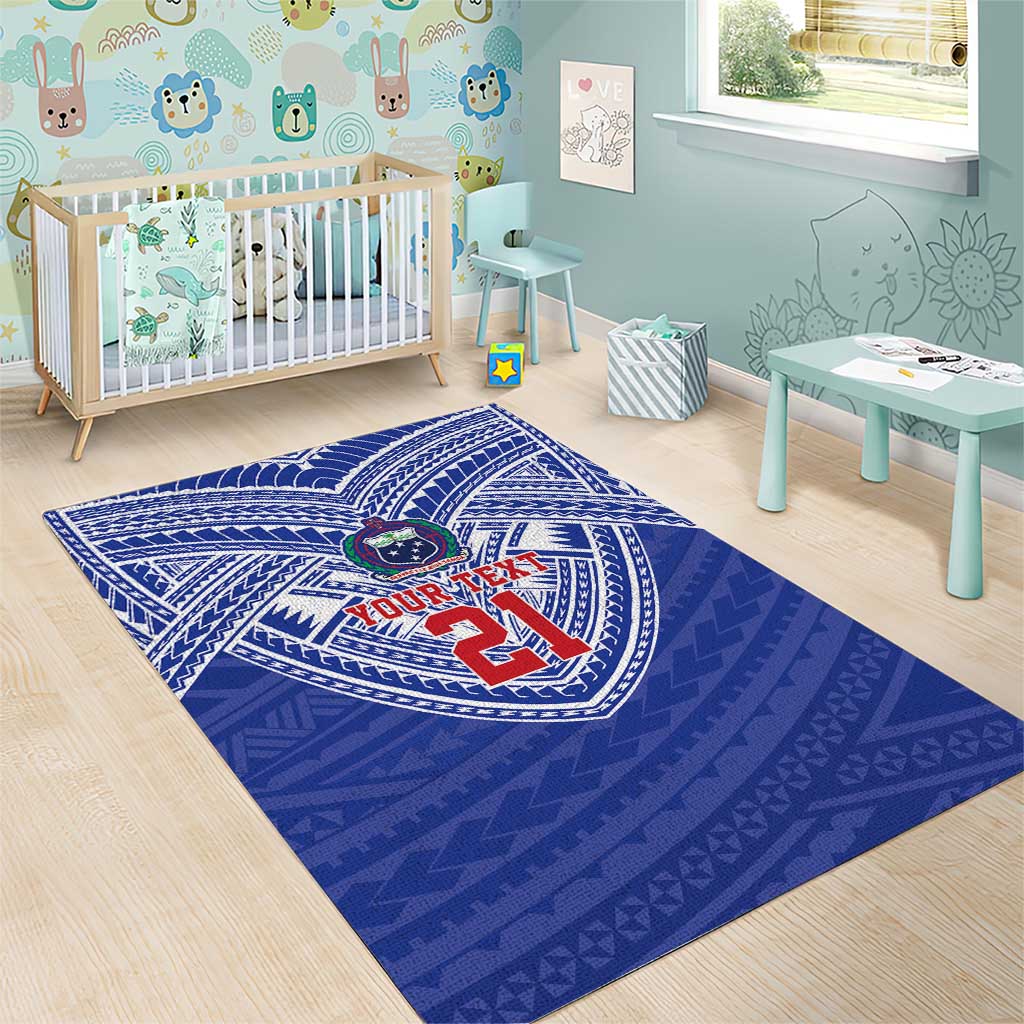 Manu Samoa Pacific Samoa Rugby Custom Area Rug Polynesian Pattern LT9 - Polynesian Pride