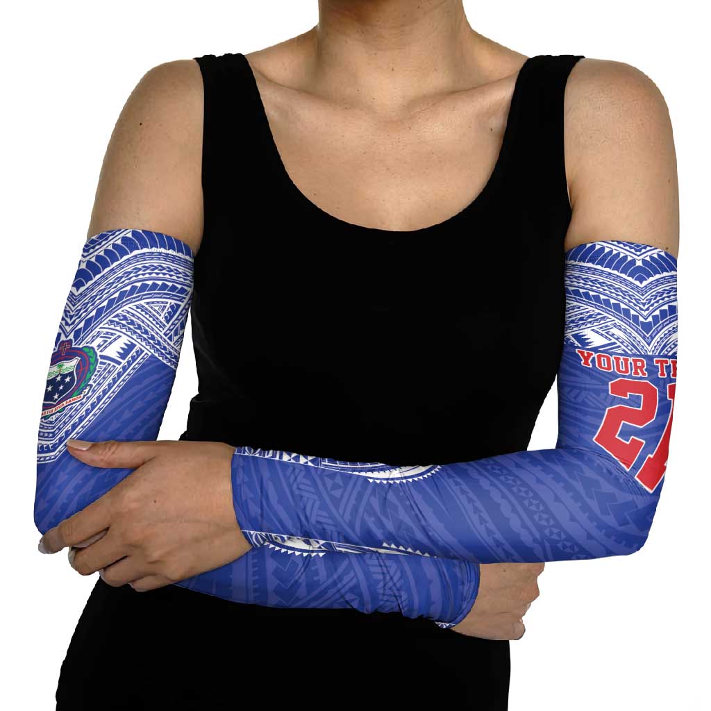 Manu Samoa Pacific Samoa Rugby Custom Arm Sleeves Polynesian Pattern LT9 - Polynesian Pride