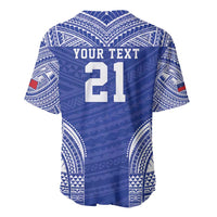 Manu Samoa Pacific Samoa Rugby Custom Baseball Jersey Polynesian Pattern