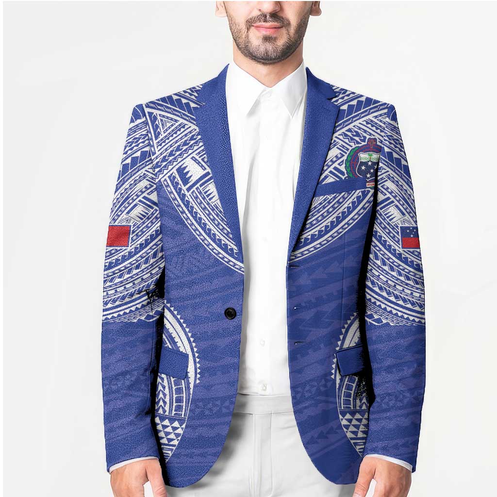 Manu Samoa Pacific Samoa Rugby Custom Blazer Polynesian Pattern LT9 - Polynesian Pride