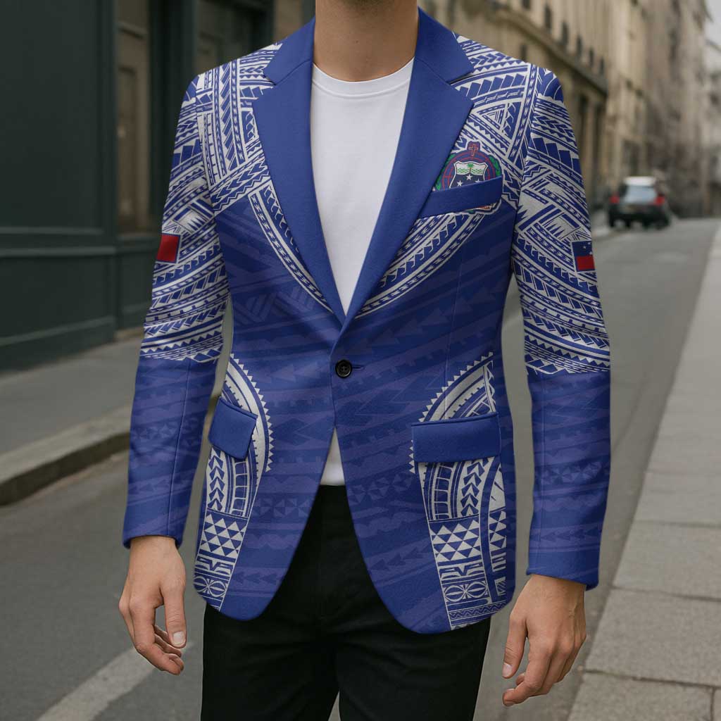 Manu Samoa Pacific Samoa Rugby Custom Blazer Polynesian Pattern LT9 - Polynesian Pride