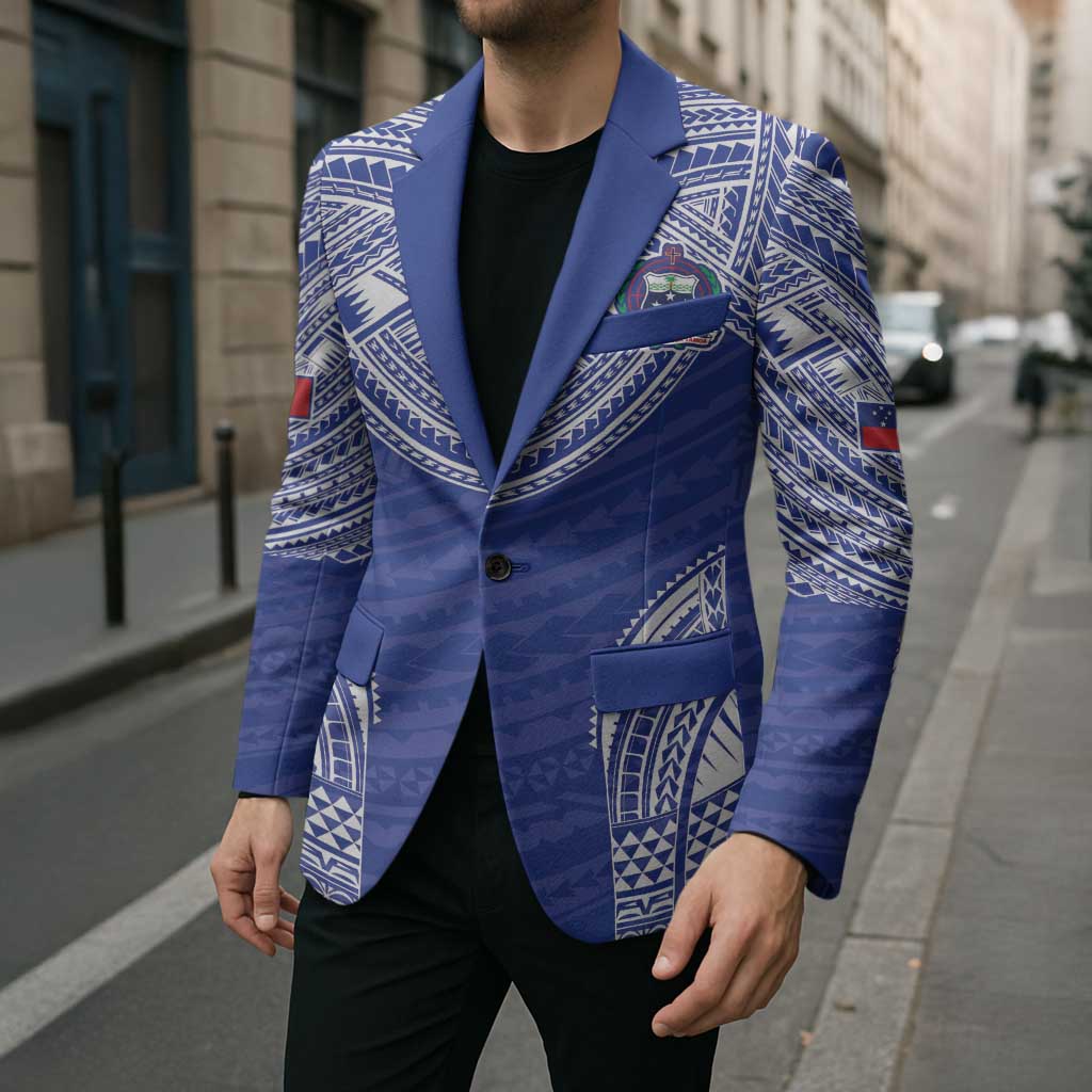 Manu Samoa Pacific Samoa Rugby Custom Blazer Polynesian Pattern LT9 - Polynesian Pride