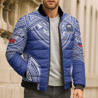 Manu Samoa Pacific Samoa Rugby Custom Bomber Puffer Jacket Polynesian Pattern - Polynesian Pride