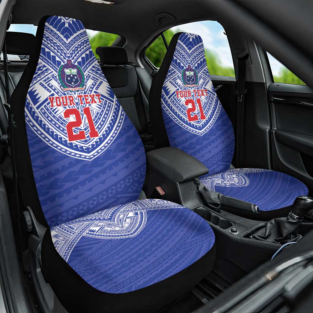 Manu Samoa Pacific Samoa Rugby Custom Car Seat Cover Polynesian Pattern LT9 One Size Blue - Polynesian Pride