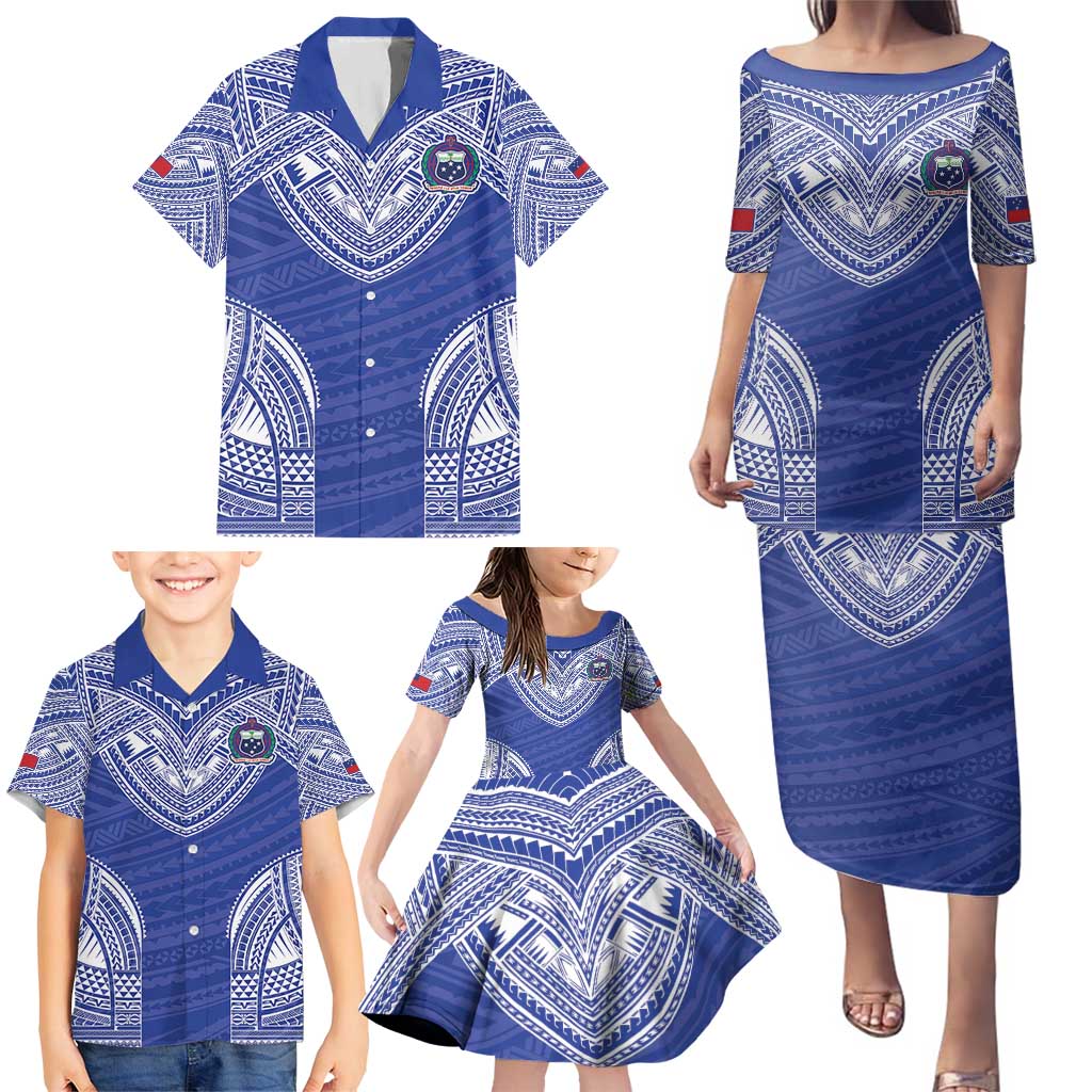 Manu Samoa Pacific Samoa Rugby Custom Family Matching Puletasi and Hawaiian Shirt Polynesian Pattern