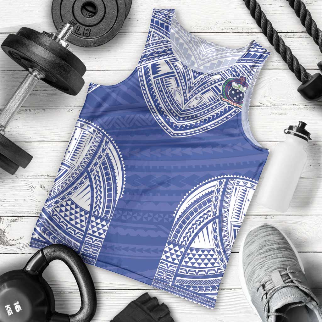 Manu Samoa Pacific Samoa Rugby Custom Men Tank Top Polynesian Pattern