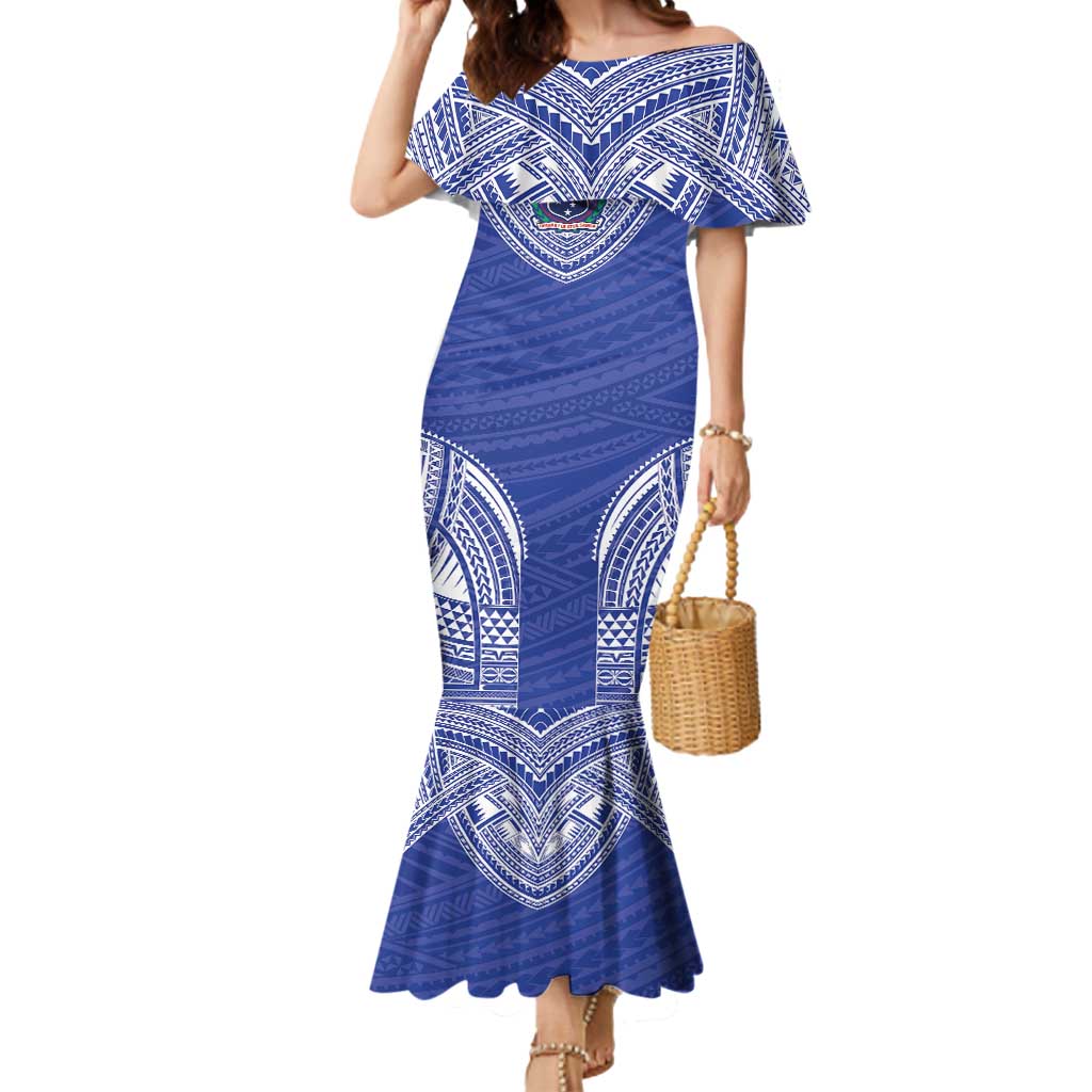 Manu Samoa Pacific Samoa Rugby Custom Mermaid Dress Polynesian Pattern