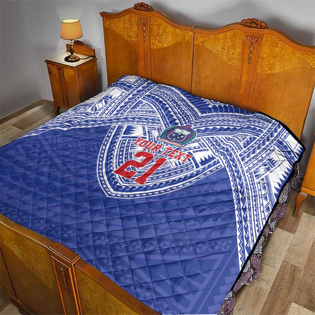 Manu Samoa Pacific Samoa Rugby Custom Quilt Polynesian Pattern