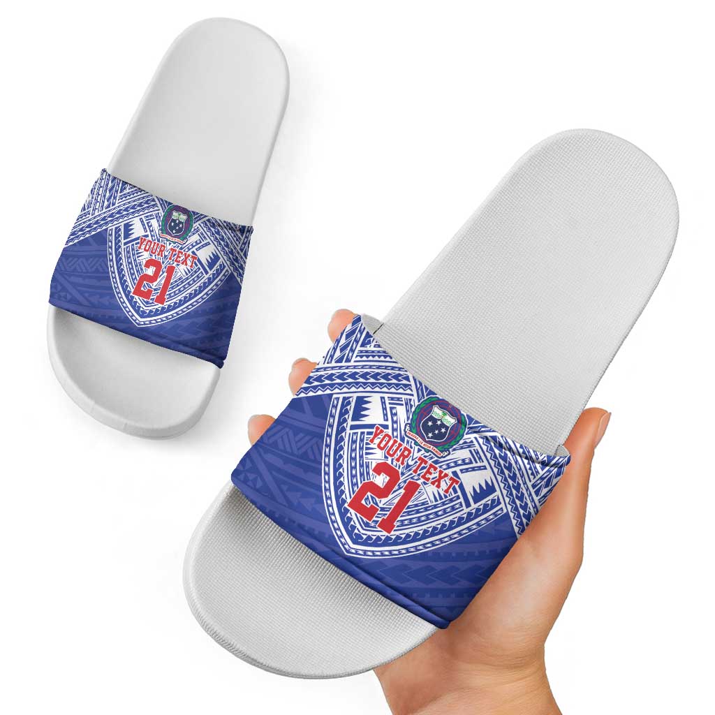 Manu Samoa Pacific Samoa Rugby Custom Slide Sandals Polynesian Pattern LT9 - Polynesian Pride