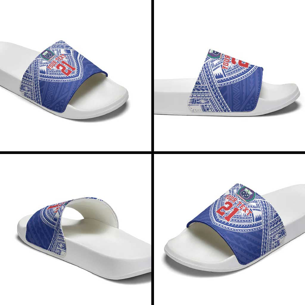 Manu Samoa Pacific Samoa Rugby Custom Slide Sandals Polynesian Pattern LT9 - Polynesian Pride