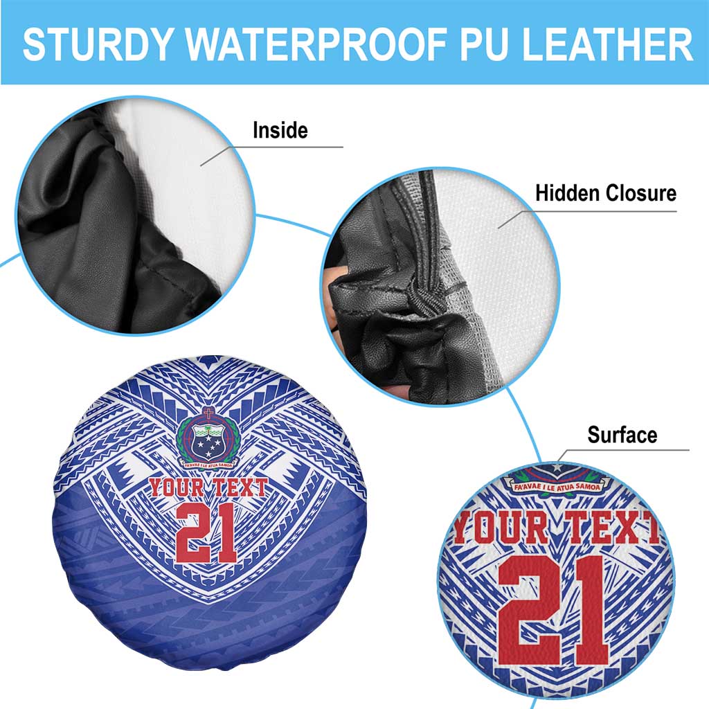 Manu Samoa Pacific Samoa Rugby Custom Spare Tire Cover Polynesian Pattern