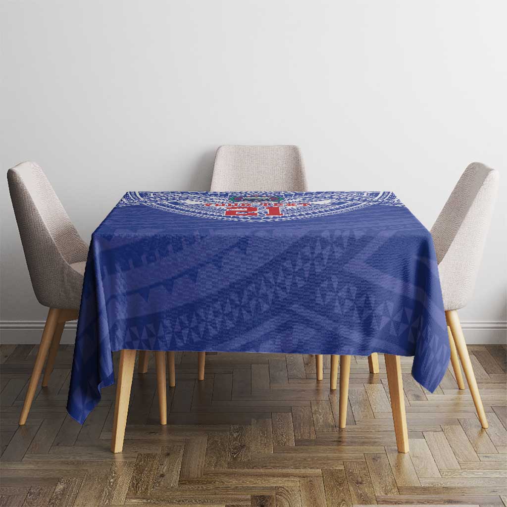 Manu Samoa Pacific Samoa Rugby Custom Tablecloth Polynesian Pattern