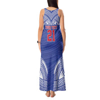 Manu Samoa Pacific Samoa Rugby Custom Tank Maxi Dress Polynesian Pattern LT9 - Polynesian Pride