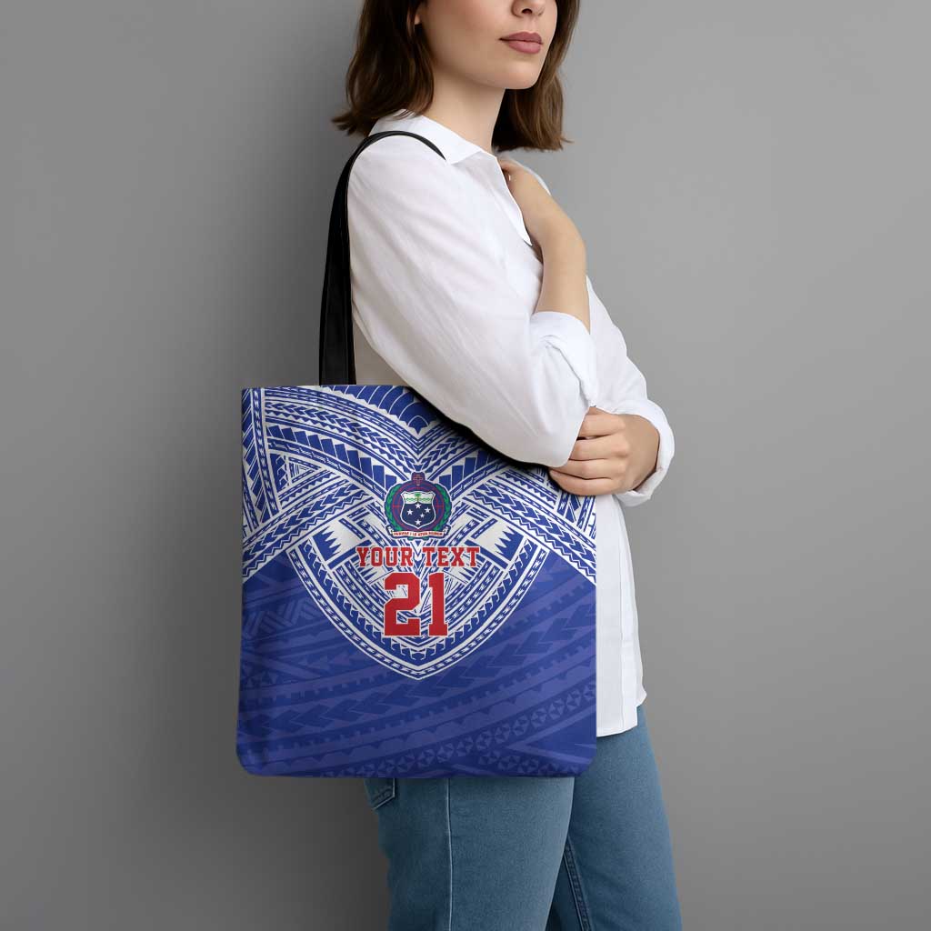 Manu Samoa Pacific Samoa Rugby Custom Tote Bag Polynesian Pattern - Polynesian Pride