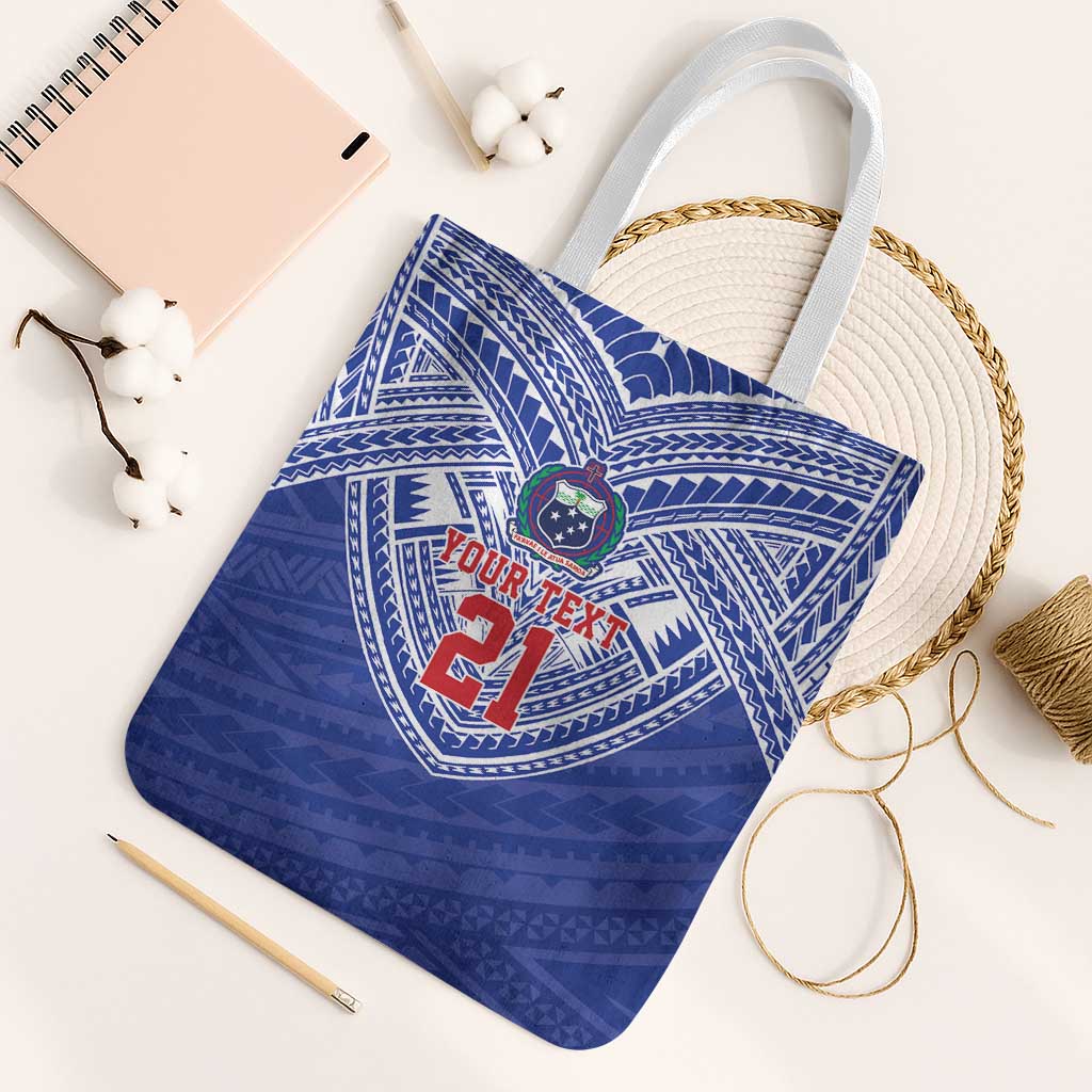 Manu Samoa Pacific Samoa Rugby Custom Tote Bag Polynesian Pattern - Polynesian Pride