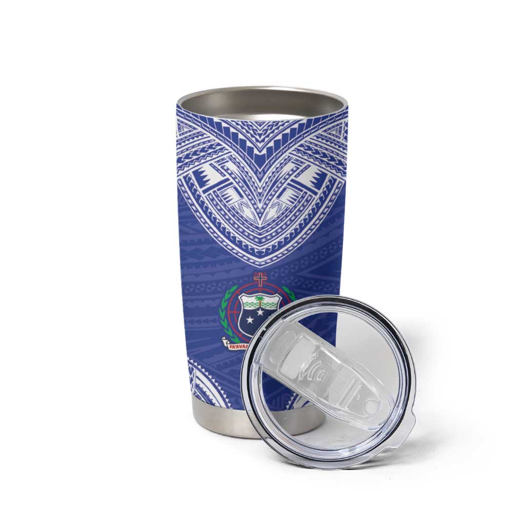 Manu Samoa Pacific Samoa Rugby Custom Tumbler Cup Polynesian Pattern LT9 - Polynesian Pride