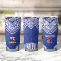 Manu Samoa Pacific Samoa Rugby Custom Tumbler Cup Polynesian Pattern LT9 - Polynesian Pride