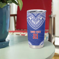Manu Samoa Pacific Samoa Rugby Custom Tumbler Cup Polynesian Pattern LT9 - Polynesian Pride