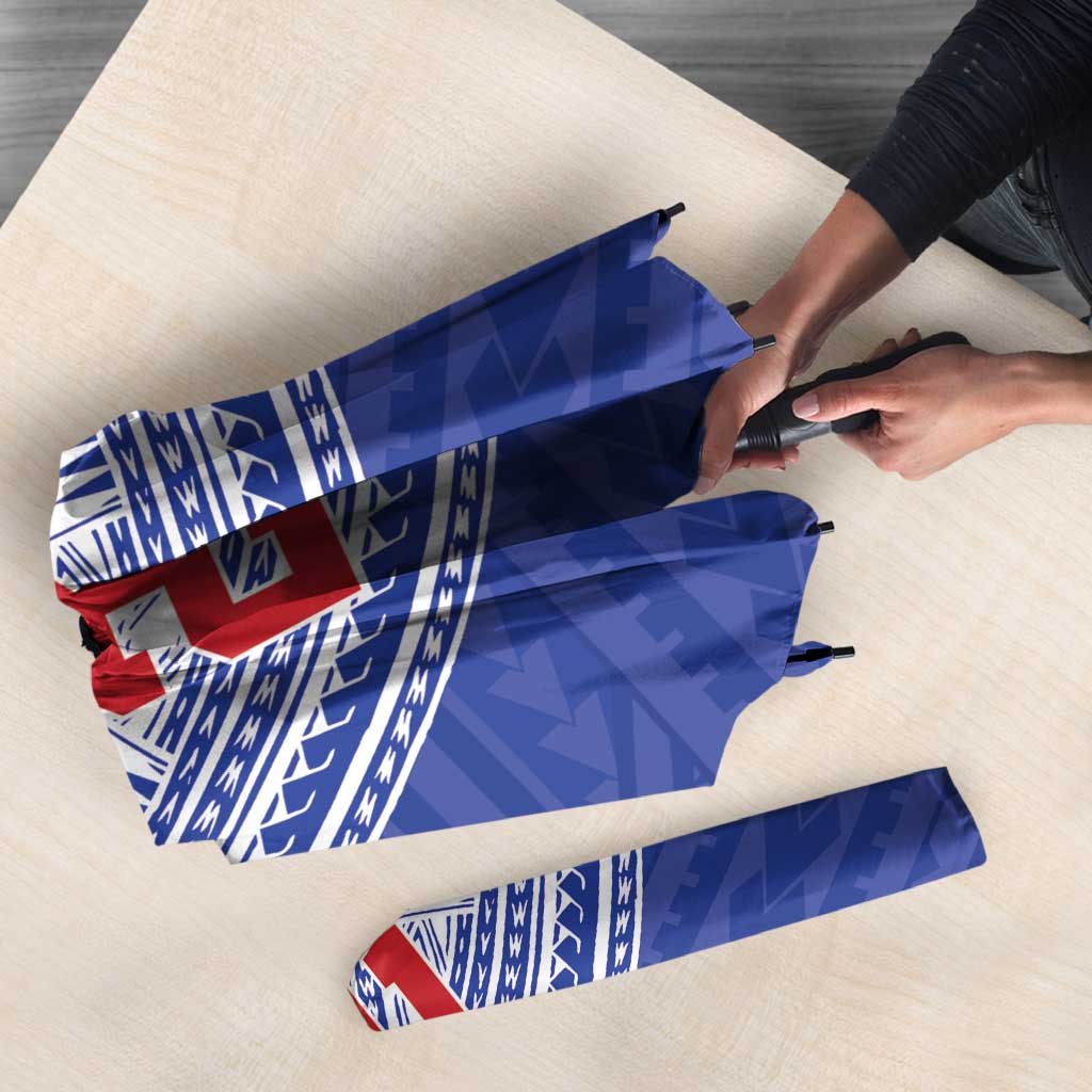Manu Samoa Pacific Samoa Rugby Custom Umbrella Polynesian Pattern - Polynesian Pride