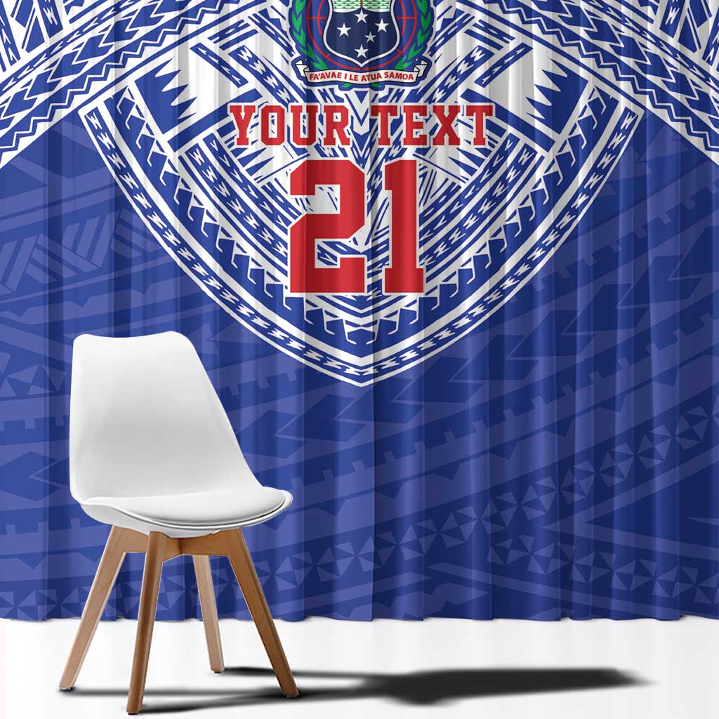 Manu Samoa Pacific Samoa Rugby Custom Window Curtain Polynesian Pattern LT9 - Polynesian Pride