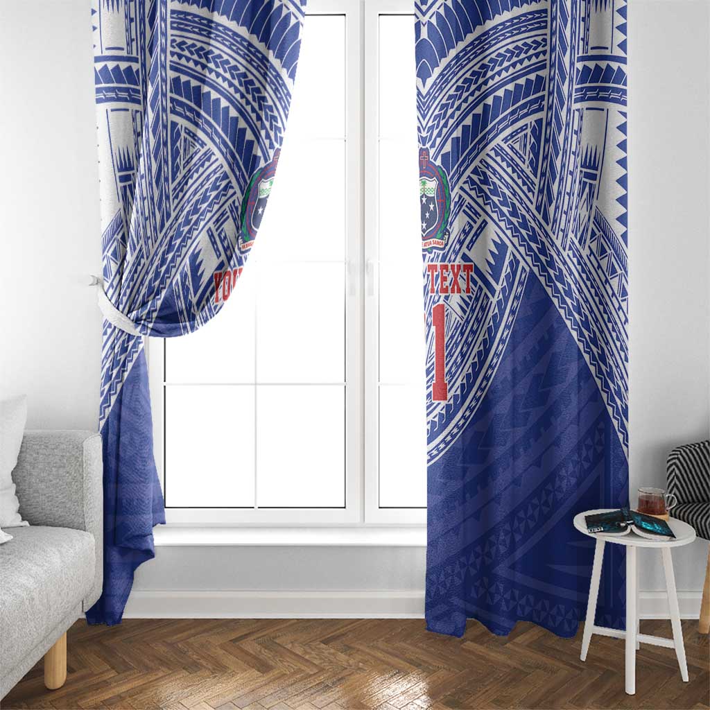 Manu Samoa Pacific Samoa Rugby Custom Window Curtain Polynesian Pattern LT9 - Polynesian Pride