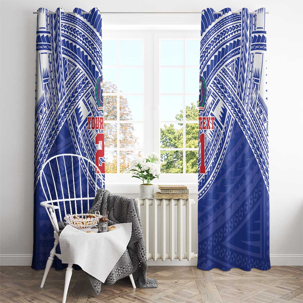 Manu Samoa Pacific Samoa Rugby Custom Window Curtain Polynesian Pattern LT9 - Polynesian Pride