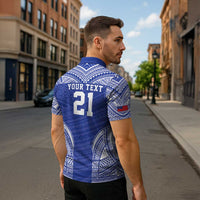 Manu Samoa Pacific Samoa Rugby Custom Zipper Polo Shirt Polynesian Pattern LT9 - Polynesian Pride