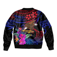 American Samoa Bomber Jacket Manu'a Cession Day Polynesian Tribal LT9 - Polynesian Pride