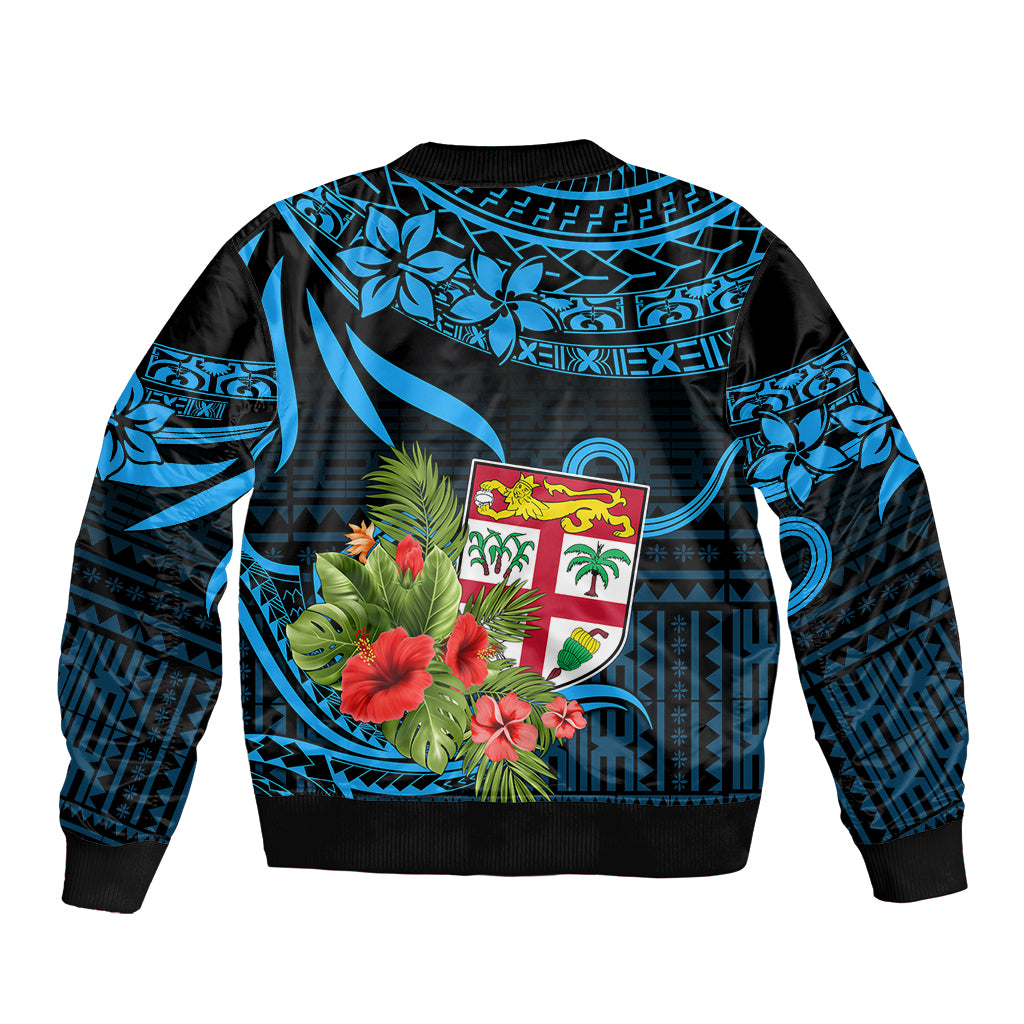Fiji Islands Bomber Jacket With Polynesian Tribal Happy National Day LT9 - Polynesian Pride