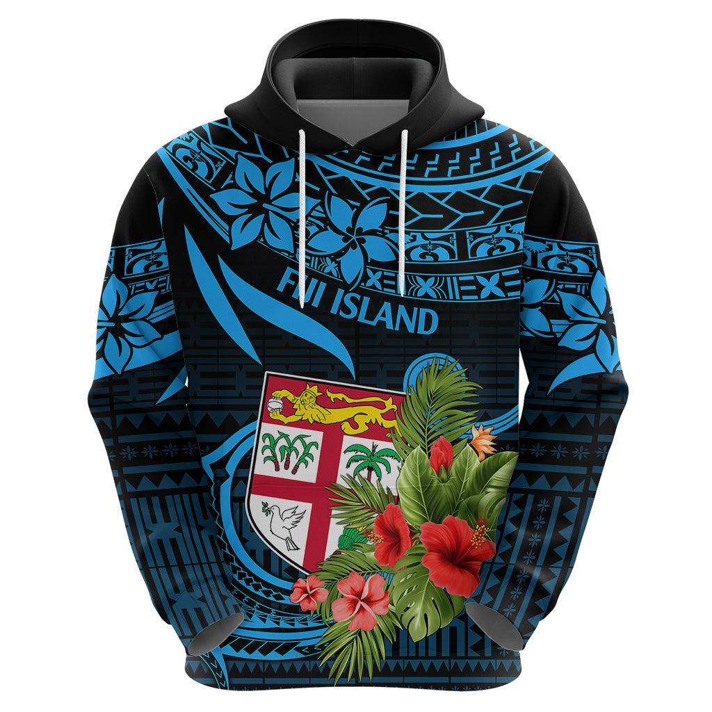 Fiji Islands Hoodie With Polynesian Tribal Happy National Day LT9 - Polynesian Pride