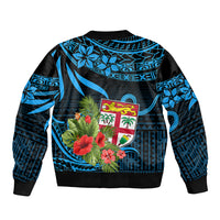 Custom Fiji Islands Bomber Jacket With Polynesian Tribal Happy National Day LT9 - Polynesian Pride