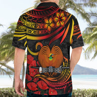 Custom PNG Remembrance Day Hawaiian Shirt Polynesian Tribal and Poppy LT9 - Polynesian Pride