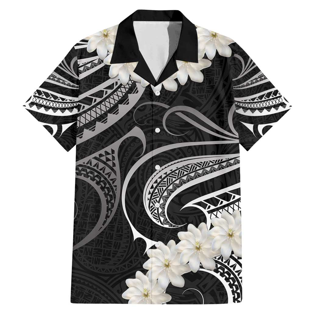 White Sunday Tokelau Gardenia Thunbergia Family Matching Mermaid Dress and Hawaiian Shirt Fakamalo Atu Kia Te Koutou Uma
