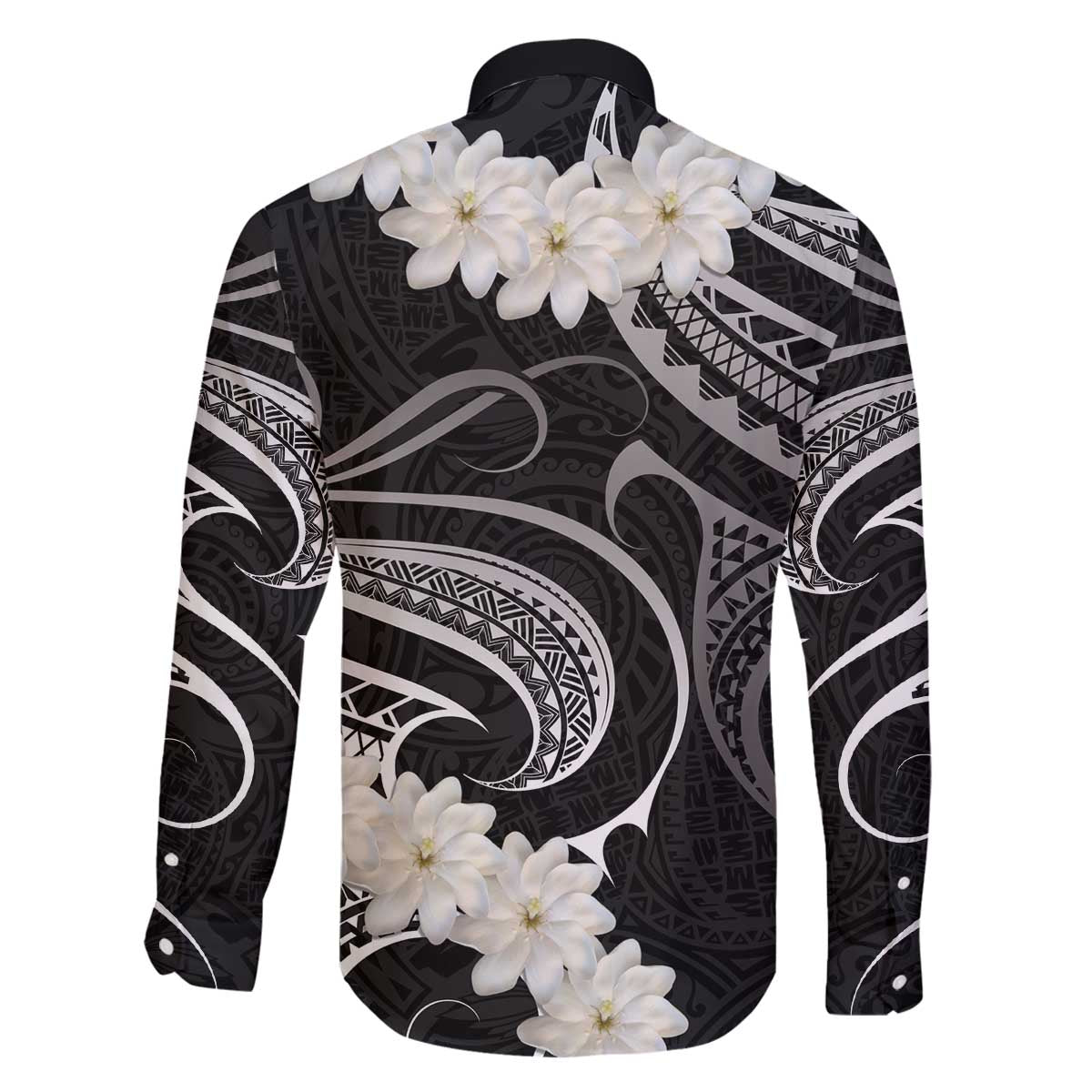 White Sunday Tokelau Gardenia Thunbergia Family Matching Off Shoulder Short Dress and Hawaiian Shirt Fakamalo Atu Kia Te Koutou Uma