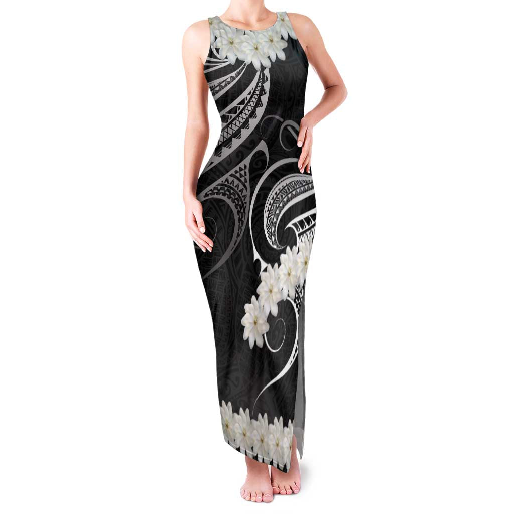 White Sunday Tokelau Gardenia Thunbergia Family Matching Tank Maxi Dress and Hawaiian Shirt Fakamalo Atu Kia Te Koutou Uma