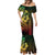 Hawaiian Sea Turtle Mermaid Dress Reggae Hibiscus Flowers and Kakau Pattern