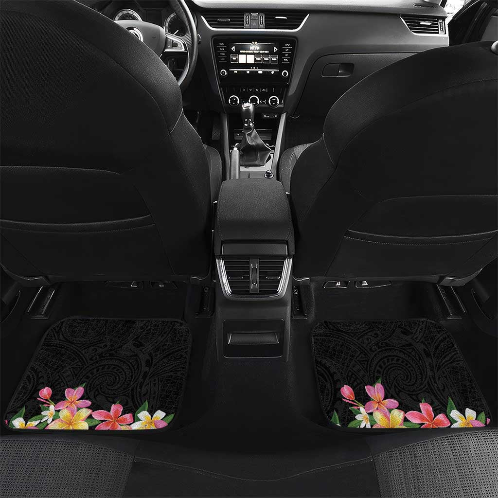 Kiribati Red Jasmine Mango Car Mats Reggae Polynesian Art Vibe