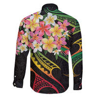 Kiribati Red Jasmine Mango Family Matching Summer Maxi Dress and Hawaiian Shirt Reggae Polynesian Art Vibe LT9 - Polynesian Pride