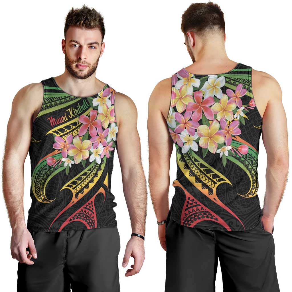 Kiribati Red Jasmine Mango Men Tank Top Reggae Polynesian Art Vibe