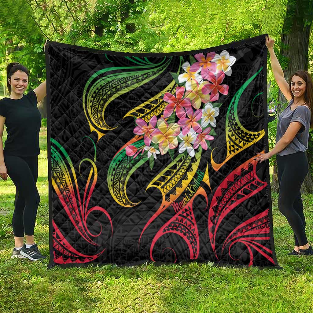 Kiribati Red Jasmine Mango Quilt Reggae Polynesian Art Vibe LT9 - Polynesian Pride
