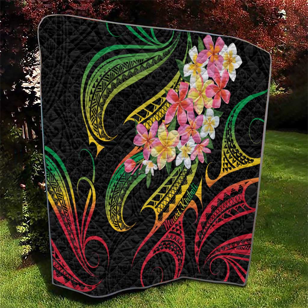 Kiribati Red Jasmine Mango Quilt Reggae Polynesian Art Vibe LT9 - Polynesian Pride