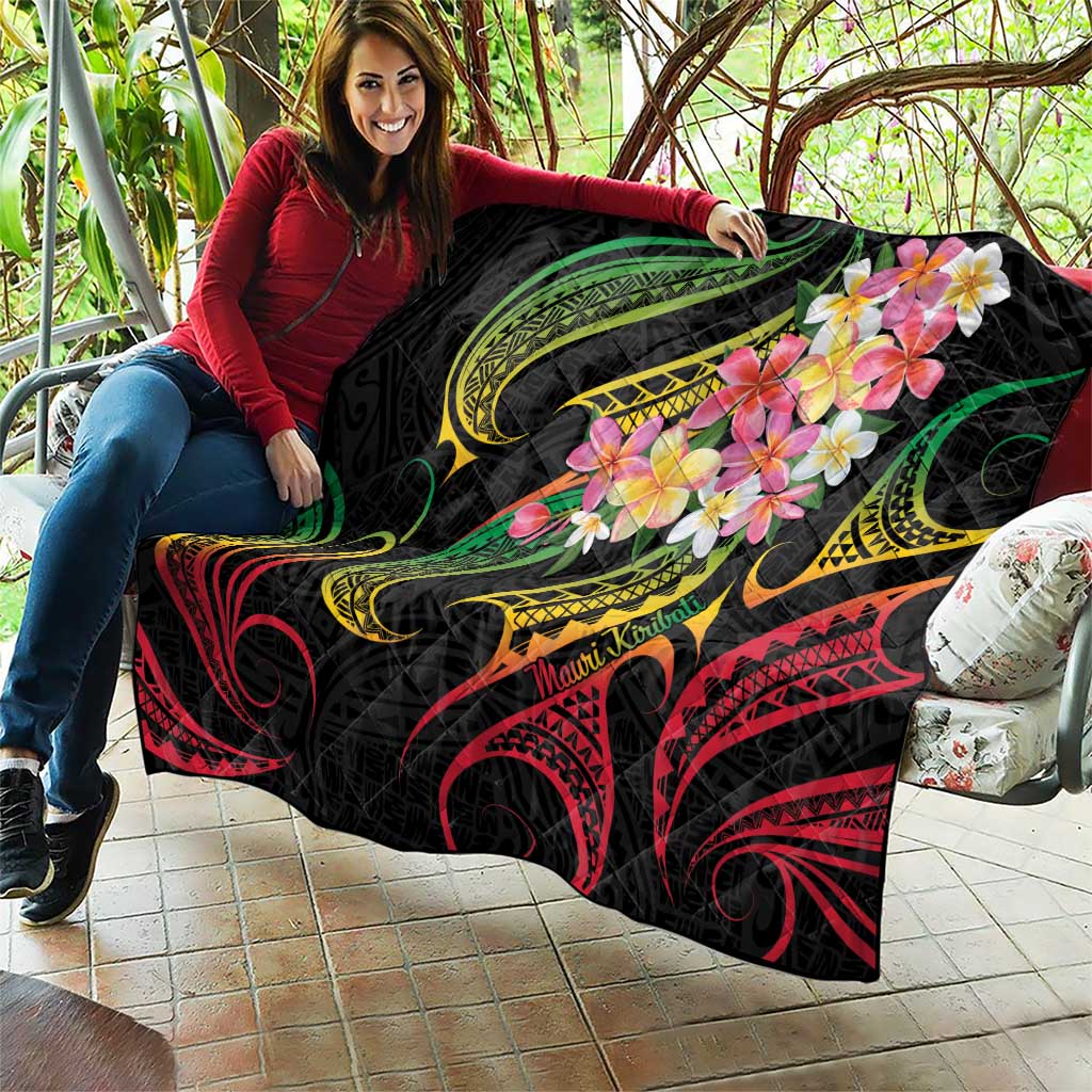 Kiribati Red Jasmine Mango Quilt Reggae Polynesian Art Vibe LT9 - Polynesian Pride