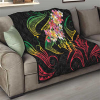 Kiribati Red Jasmine Mango Quilt Reggae Polynesian Art Vibe LT9 - Polynesian Pride