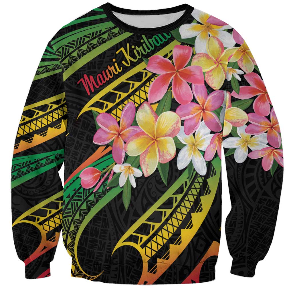 Kiribati Red Jasmine Mango Sweatshirt Reggae Polynesian Art Vibe LT9 Unisex Reggae - Polynesian Pride