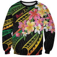 Kiribati Red Jasmine Mango Sweatshirt Reggae Polynesian Art Vibe LT9 Unisex Reggae - Polynesian Pride